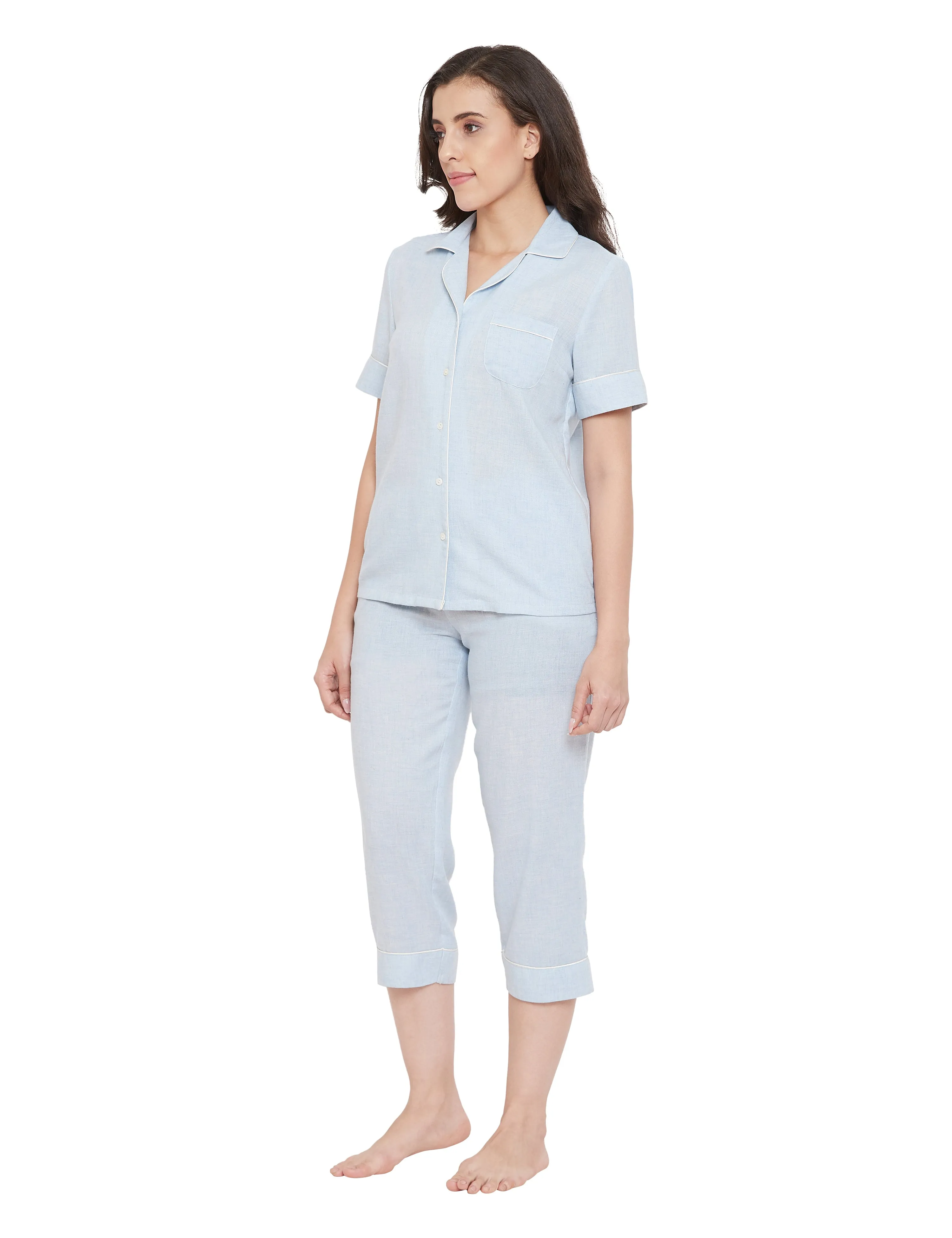 Ashley Cotton Melange Sleep Capri Set