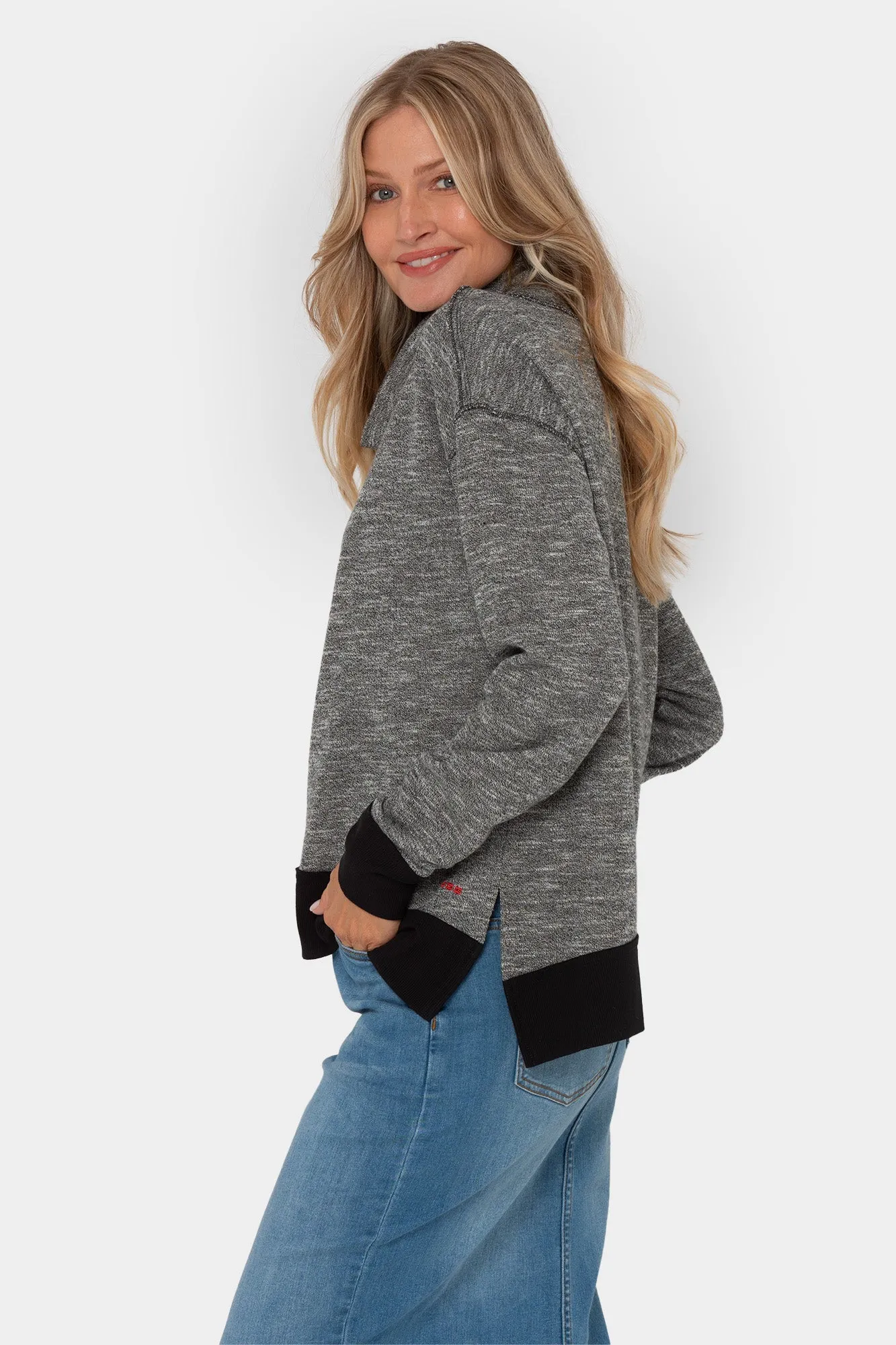 Birdseye Two-Tone Pull-Over