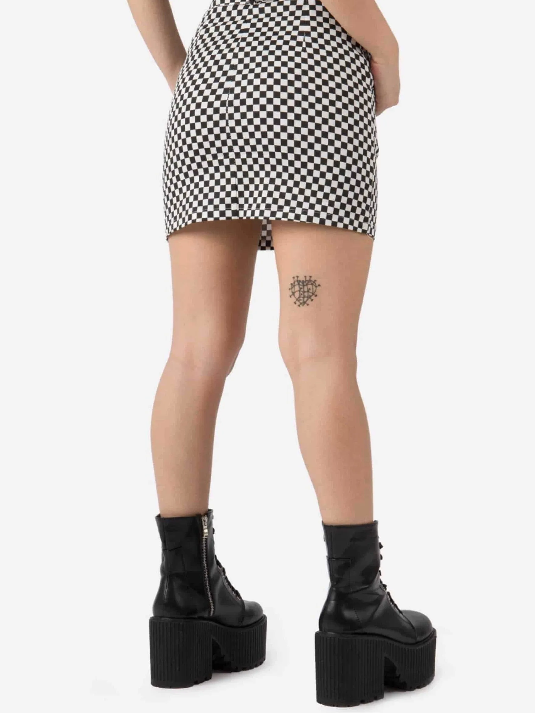 CHECKERED SKIRT