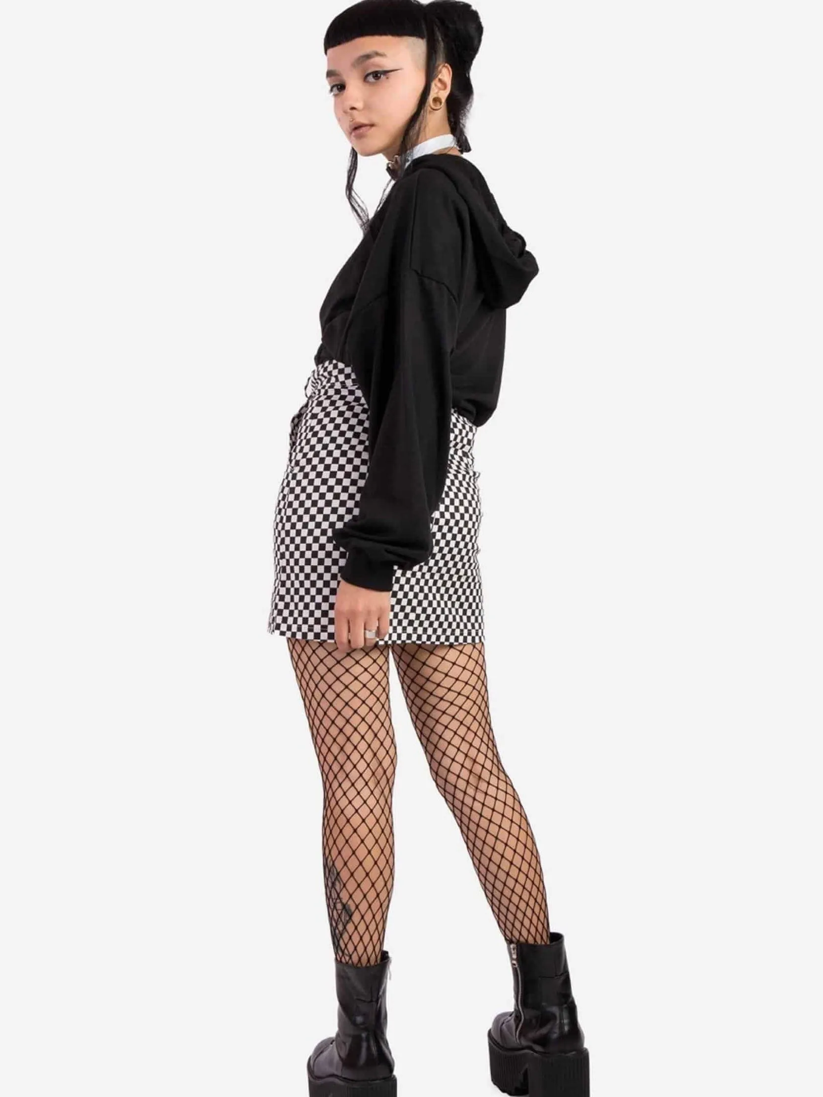 CHECKERED SKIRT