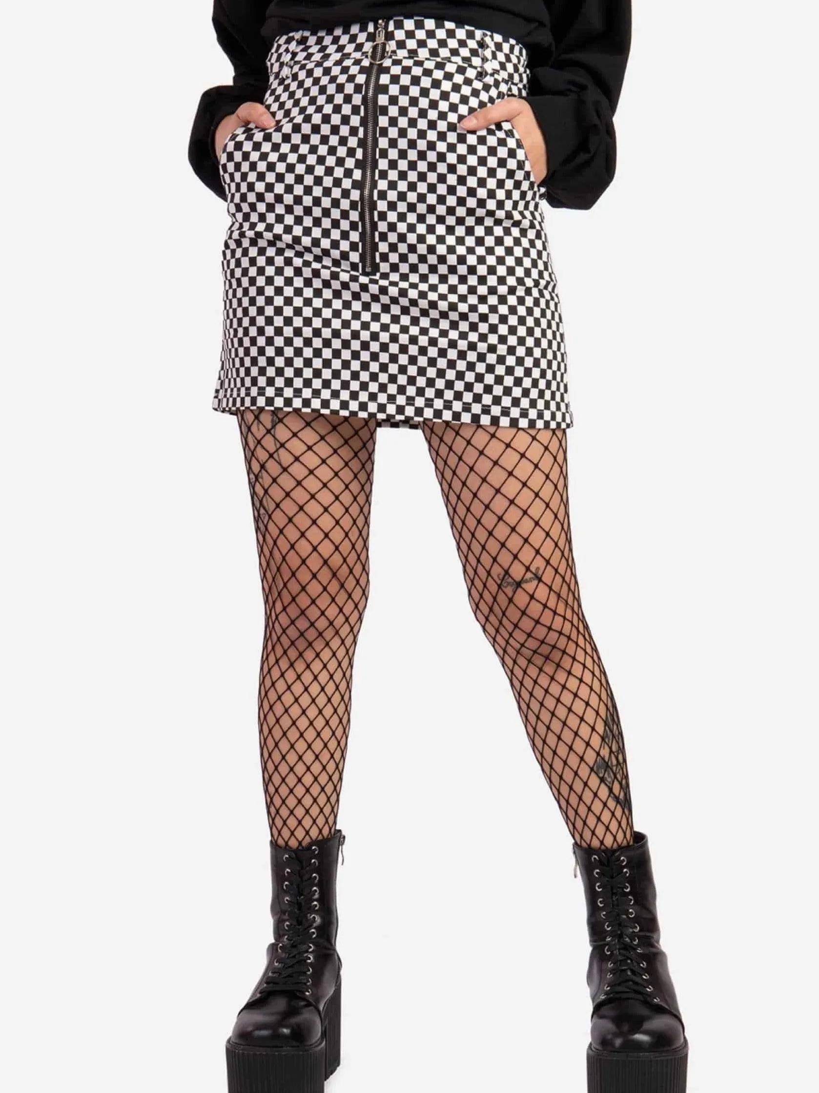 CHECKERED SKIRT