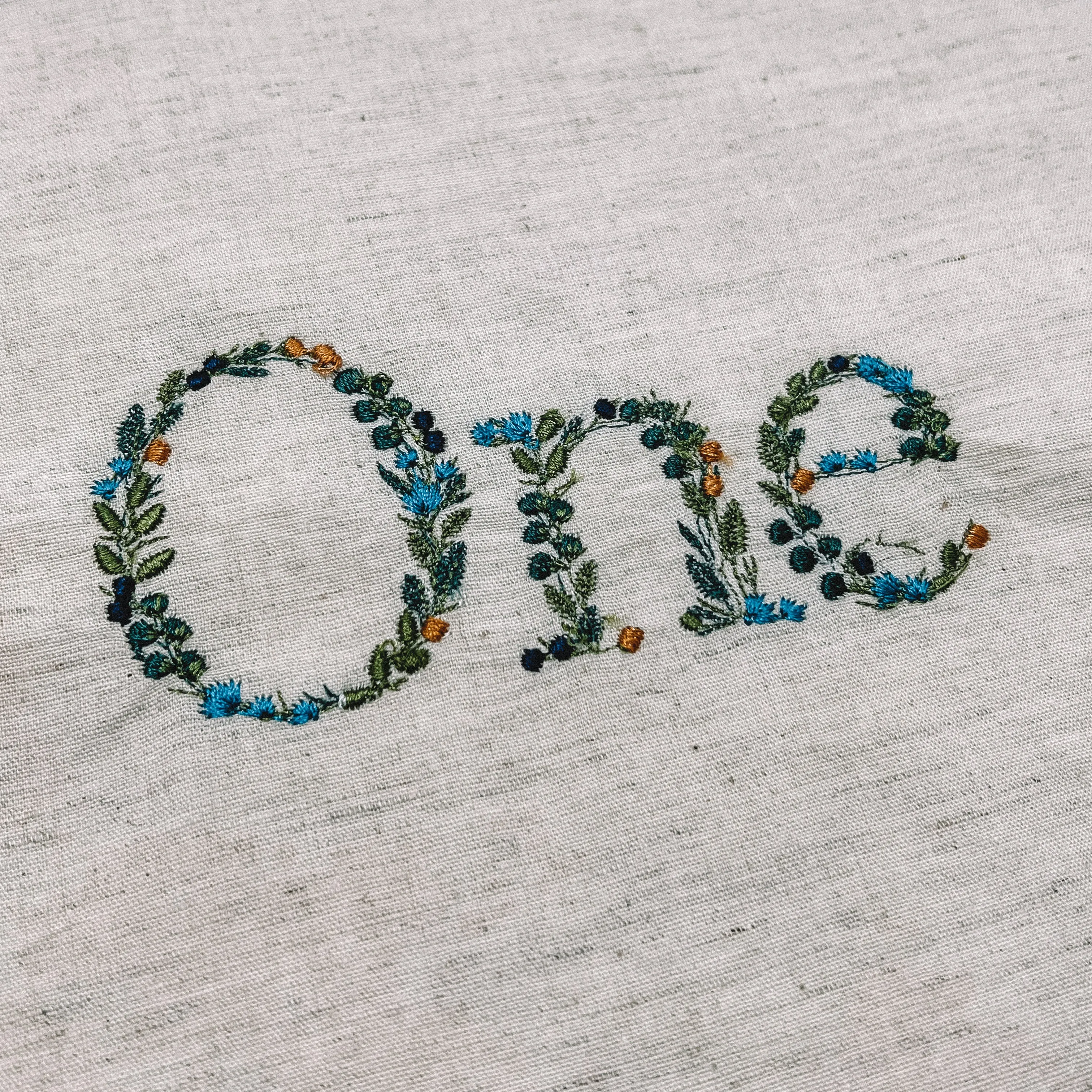 First Birthday Personalised One Bubble Romper - Foliage