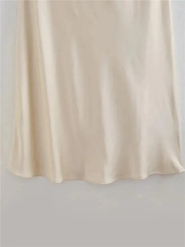 Floral Halter Satin Gown: Elegant Off-Shoulder Dress