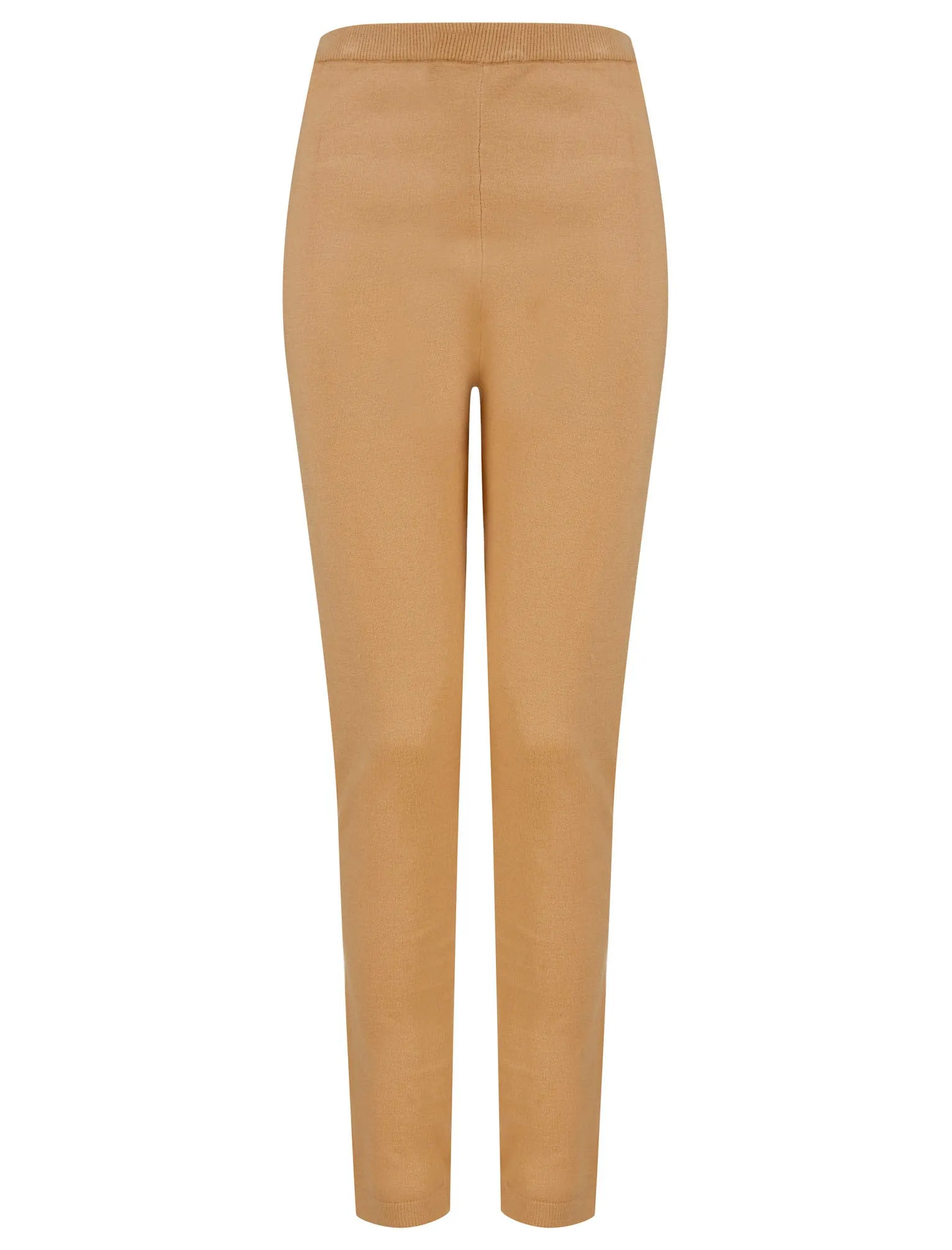 Fonteyn Star Motif 2pc Jersey Knit Matching Hoody & Pants Lounge Co-ord Set in Nougat Nut - Amara Reya