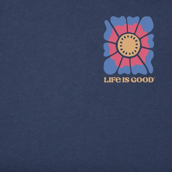 Good Vibes Floral Zip Hoodie