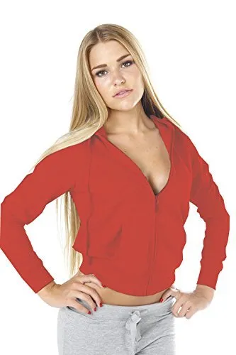 Hollywood Star Fashion Womens Hoodie Jacket With Zipper Zip Up Hoodie