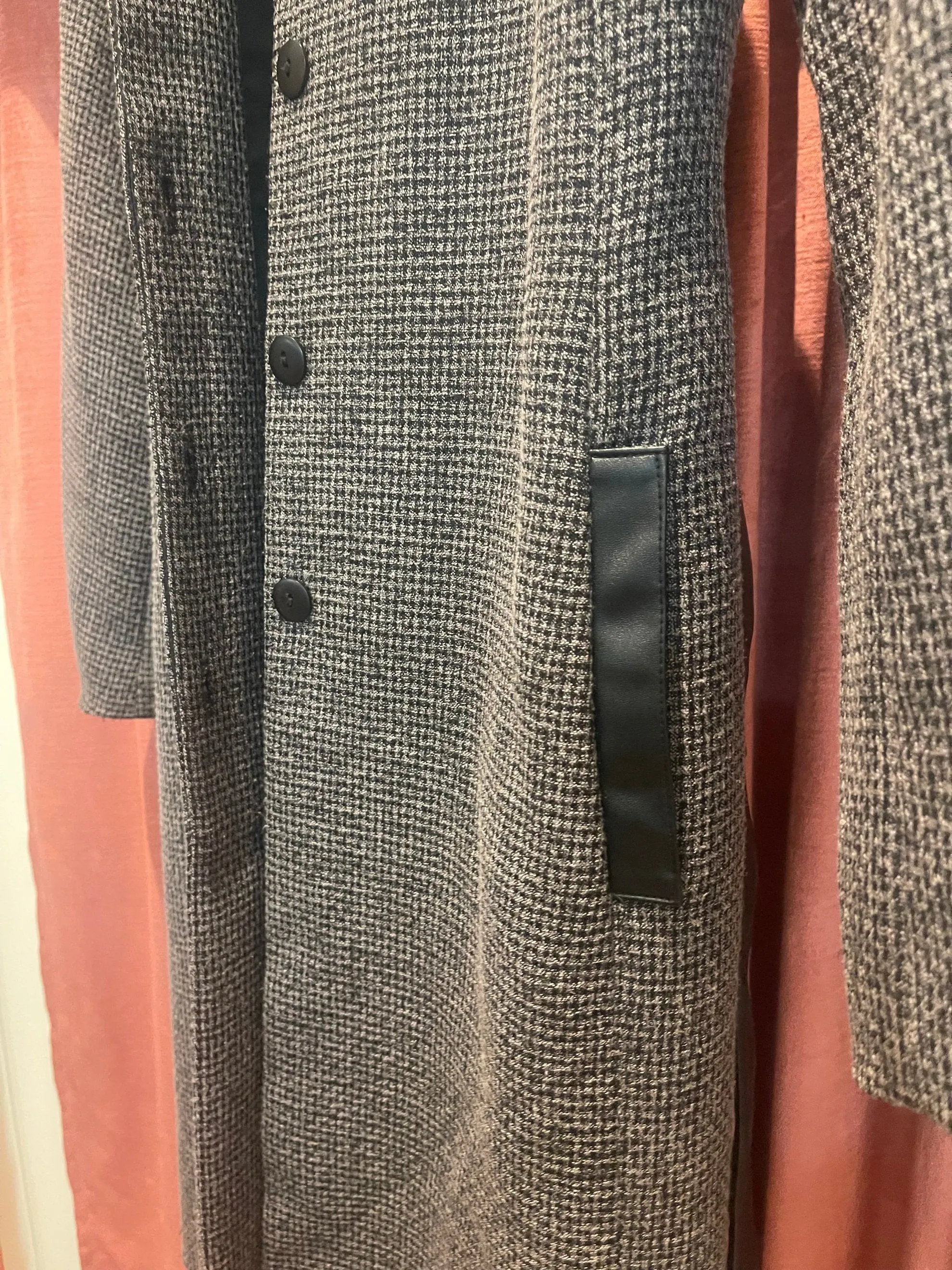 Howard Showers Brown and Black Long Coat