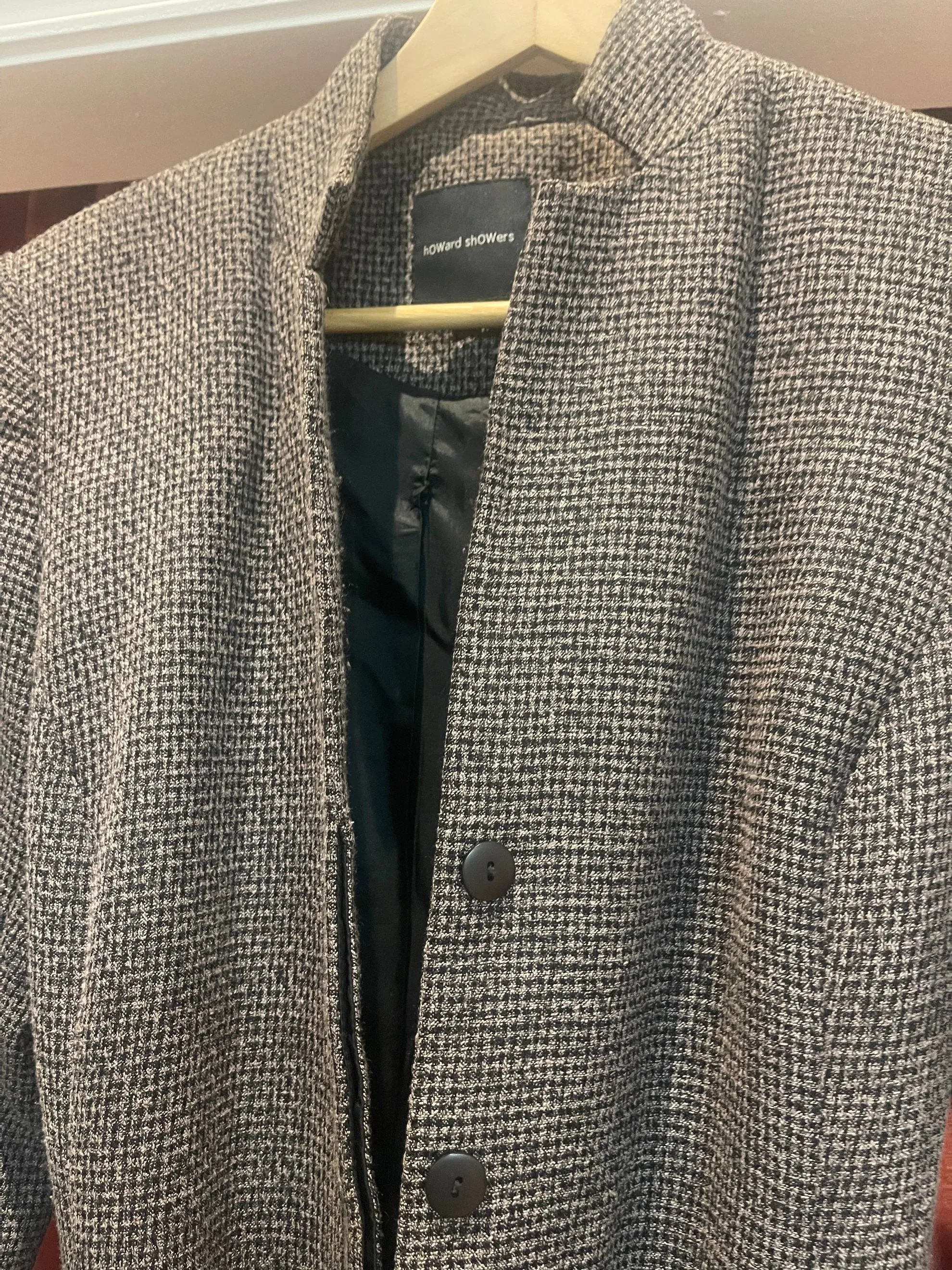 Howard Showers Brown and Black Long Coat