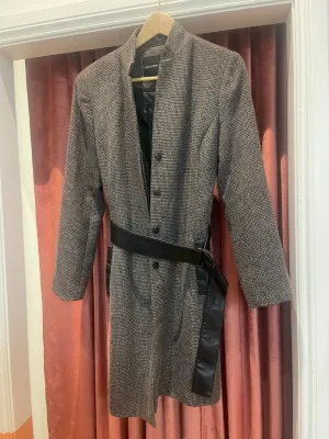 Howard Showers Brown and Black Long Coat