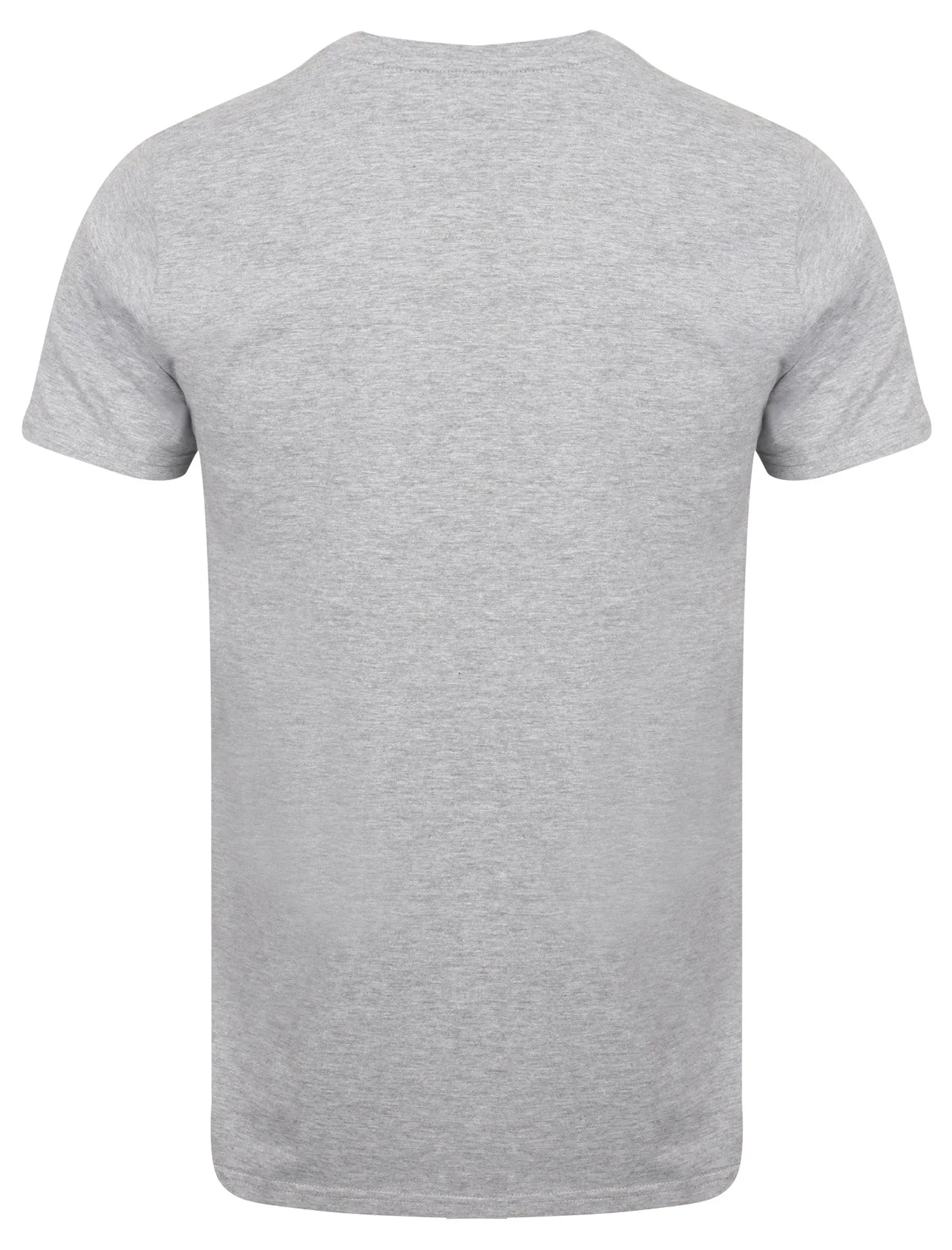 Keppel Cotton Crew Neck T-Shirt In Light Grey Marl - Le Shark