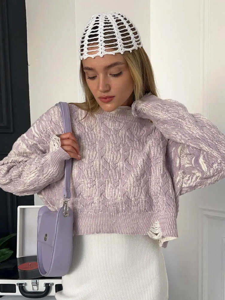 Loose Casual Knitted Pullover Sweater