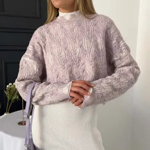 Loose Casual Knitted Pullover Sweater