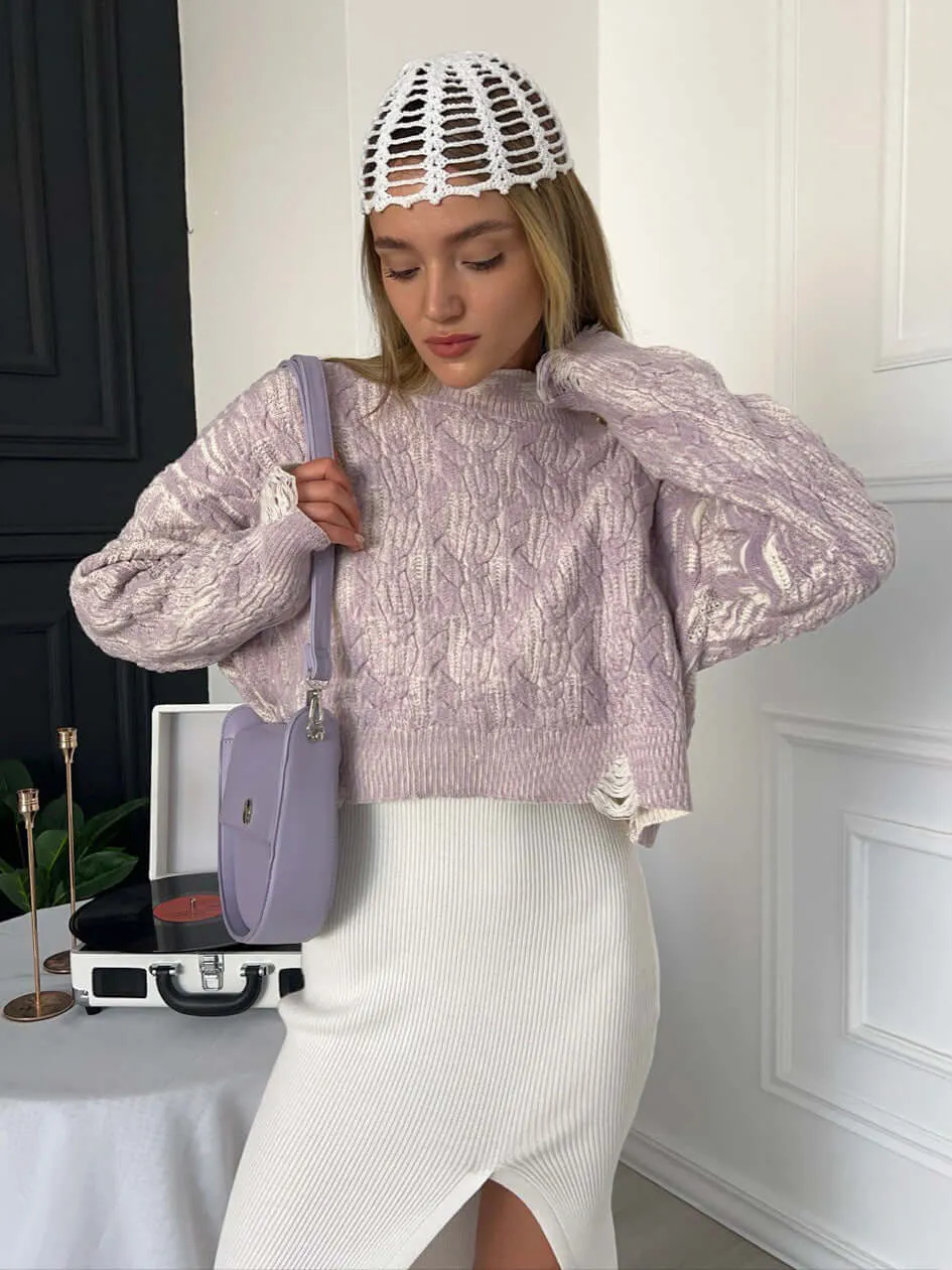 Loose Casual Knitted Pullover Sweater
