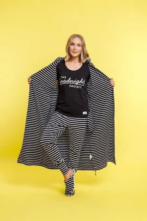 LOUNGE PANTS BLACK & WHITE STRIPES