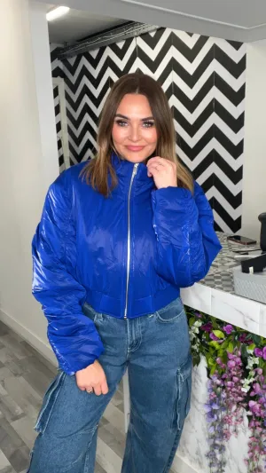 NM CAISA L/S BOMBER JACKET - DAZZLING BLUE