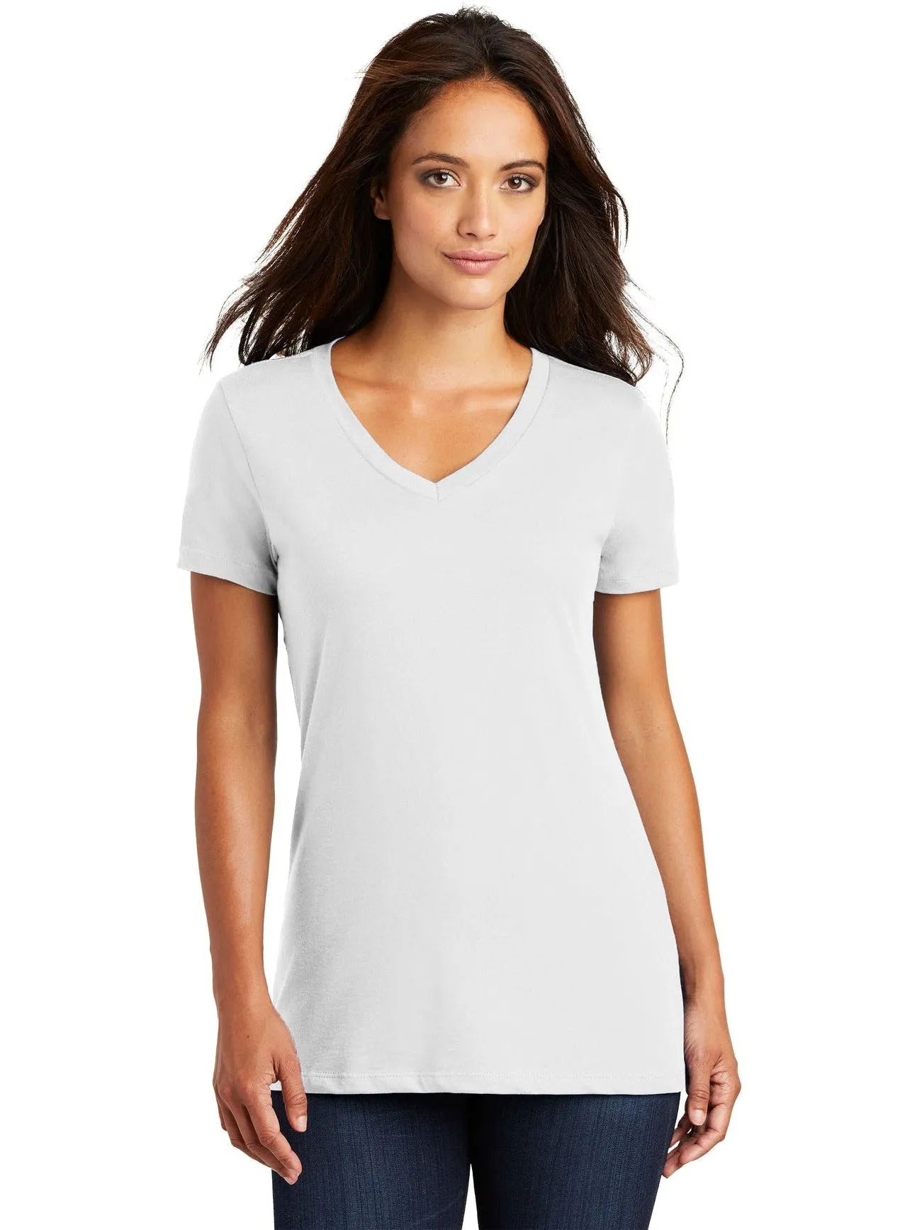 OUTLET-District Ladies Perfect Weight V-Neck Tee