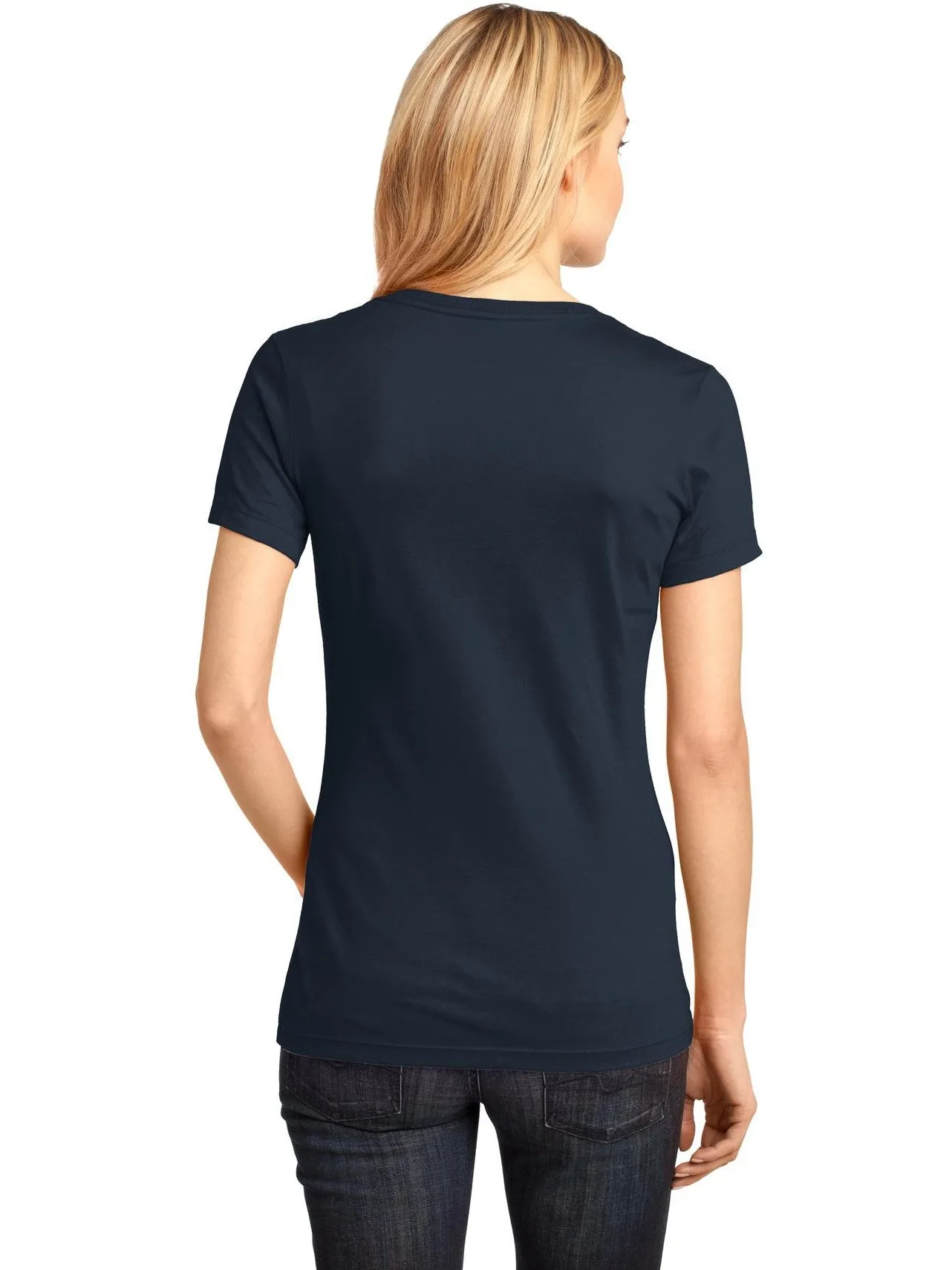 OUTLET-District Ladies Perfect Weight V-Neck Tee