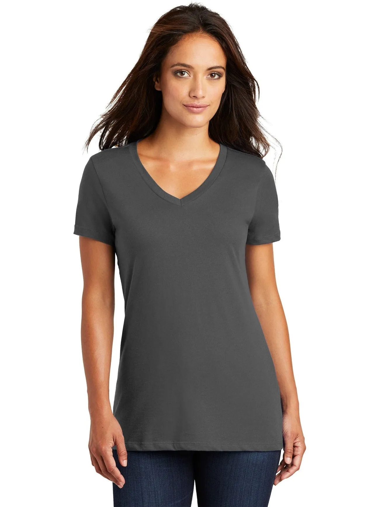 OUTLET-District Ladies Perfect Weight V-Neck Tee
