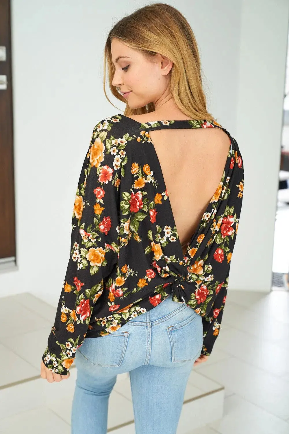 "Falling In Love" Floral Long Sleeve Top