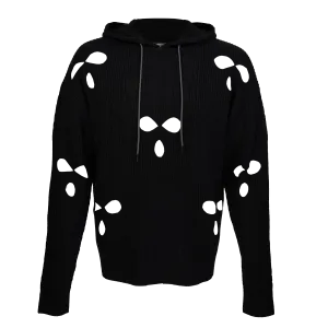 SKI MASK CHECKERED SWEATER HOODIE