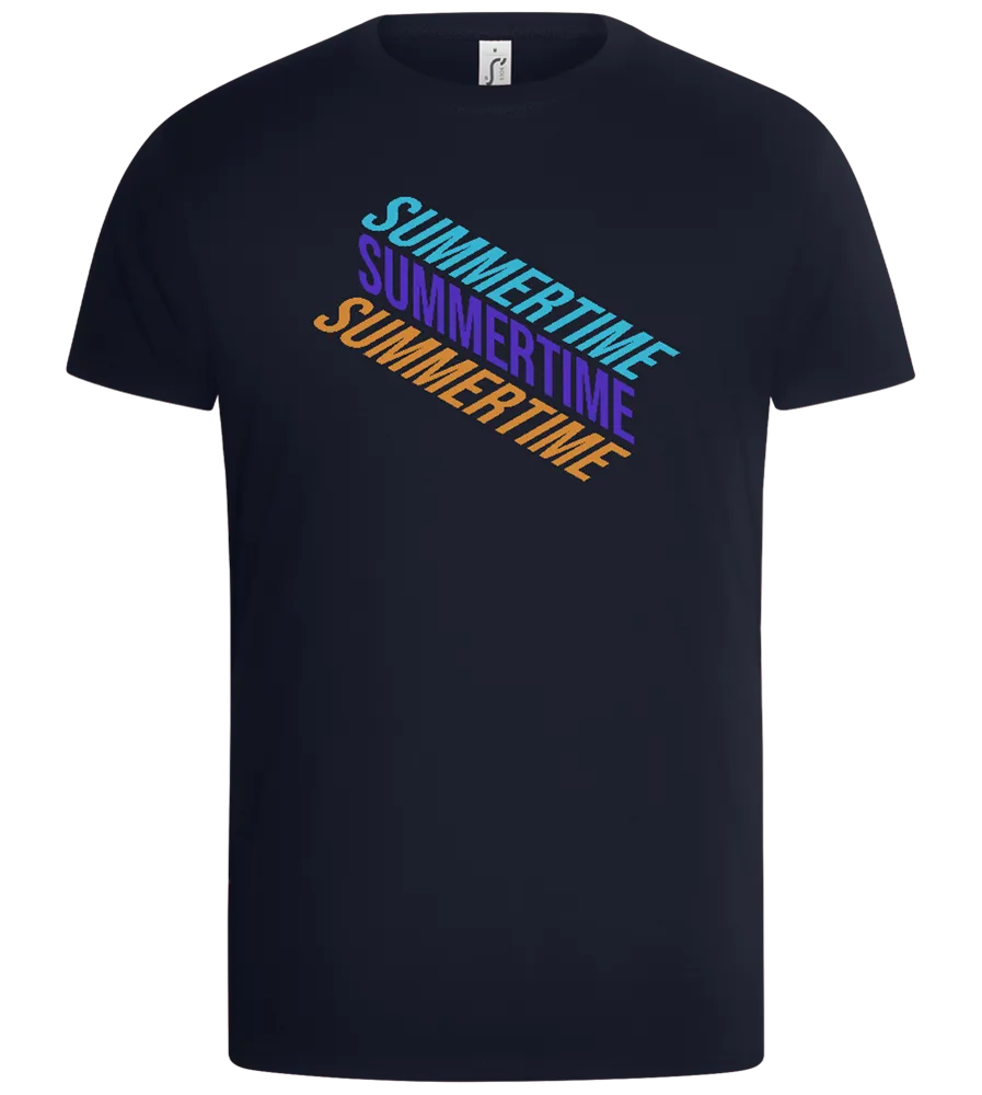Summertime Text Gradient Design - Basic Unisex T-Shirt