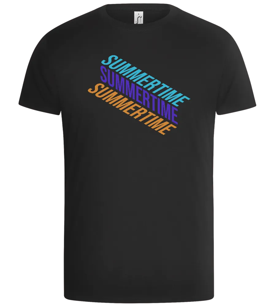 Summertime Text Gradient Design - Basic Unisex T-Shirt