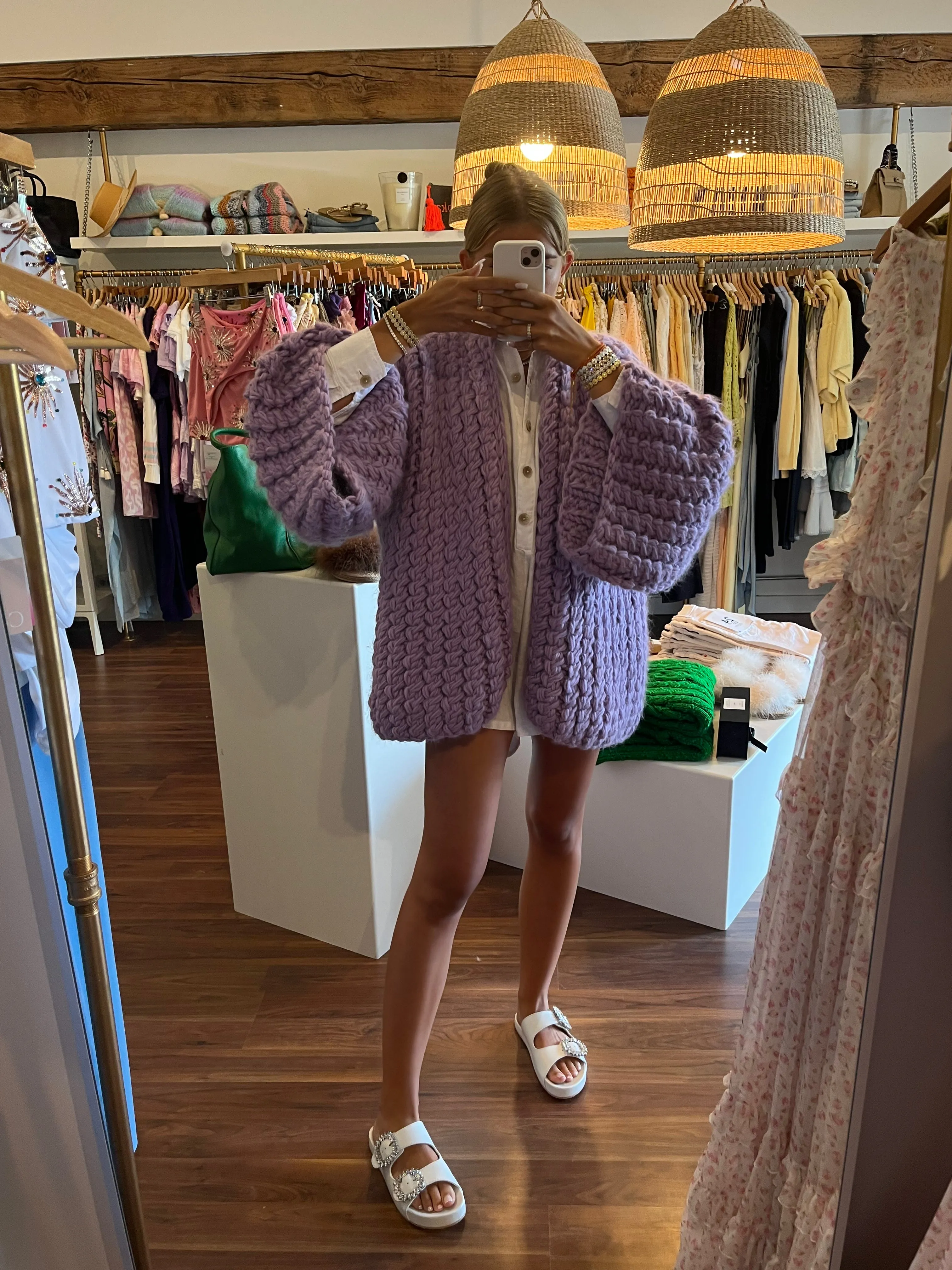 The Athena Cardigan - Lilac