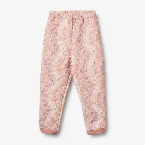 Thermo Pants Alex - lilac flower rainbow