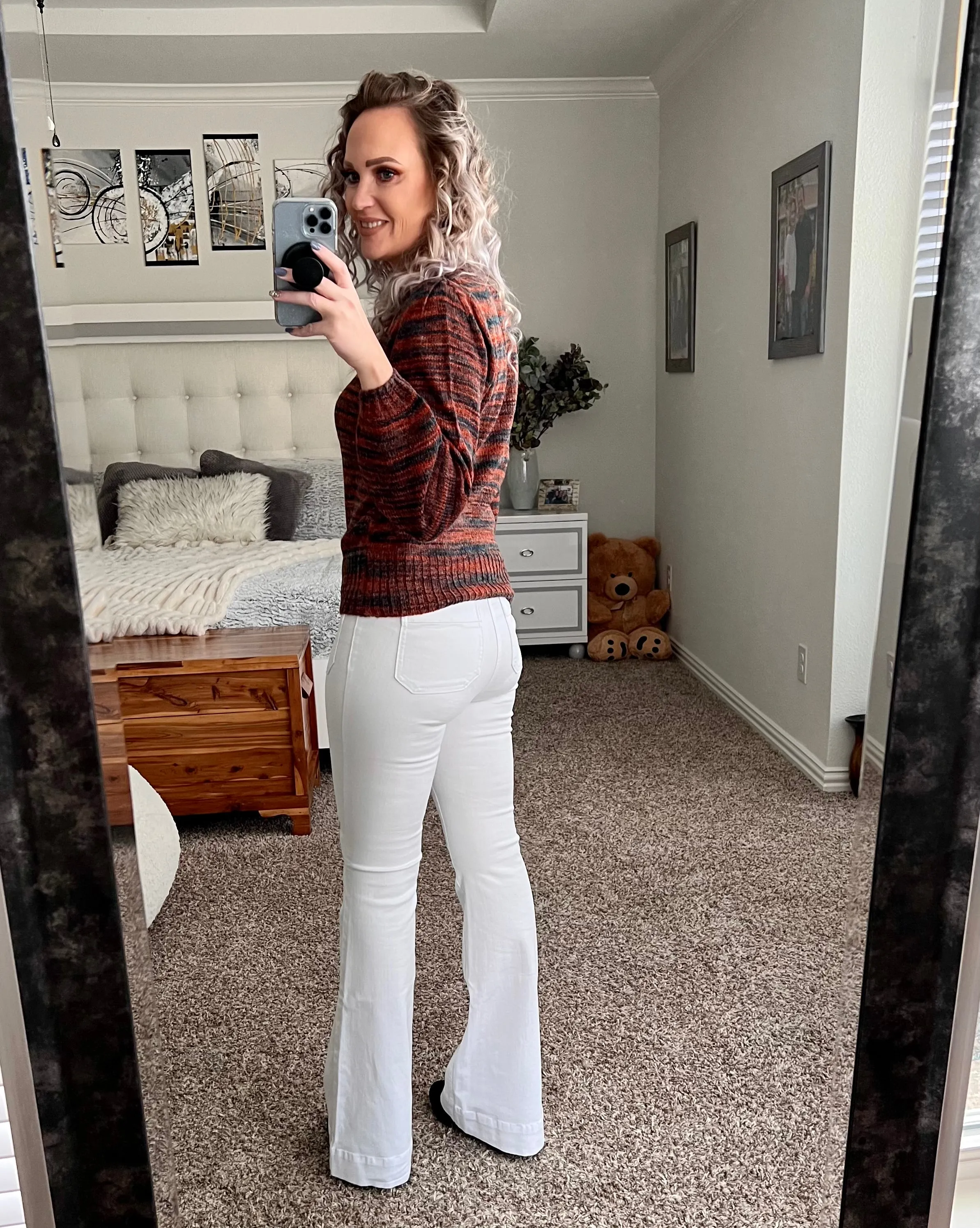 Toni heathered knit sweater