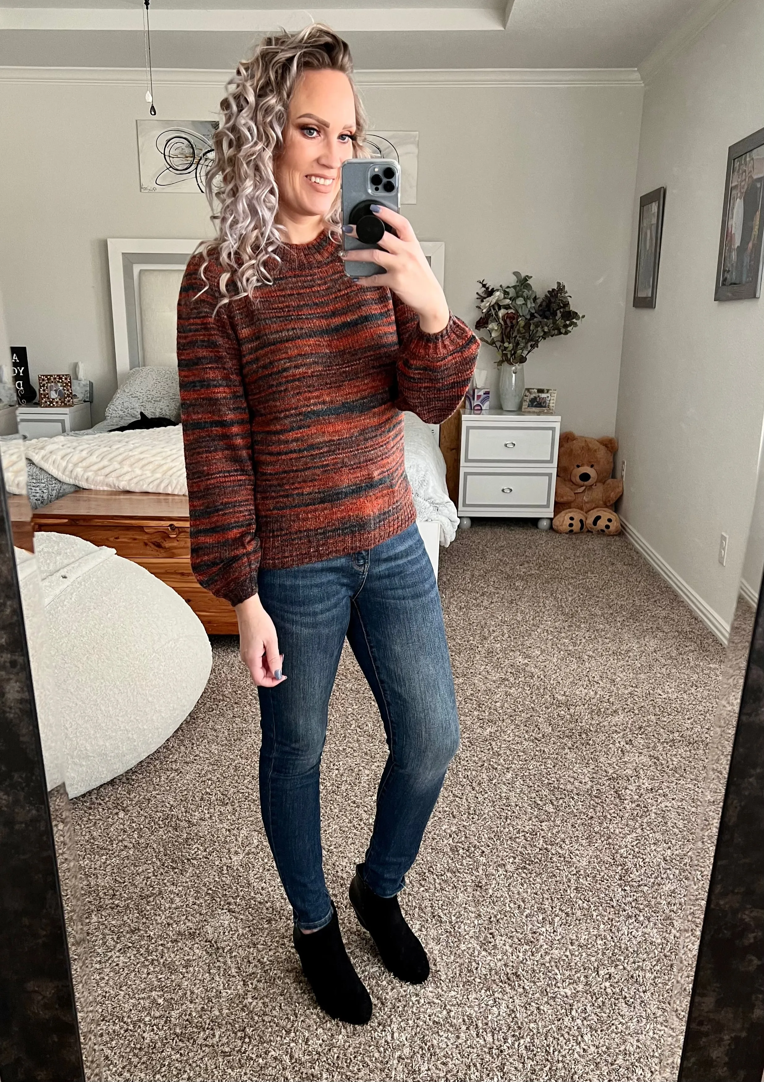 Toni heathered knit sweater
