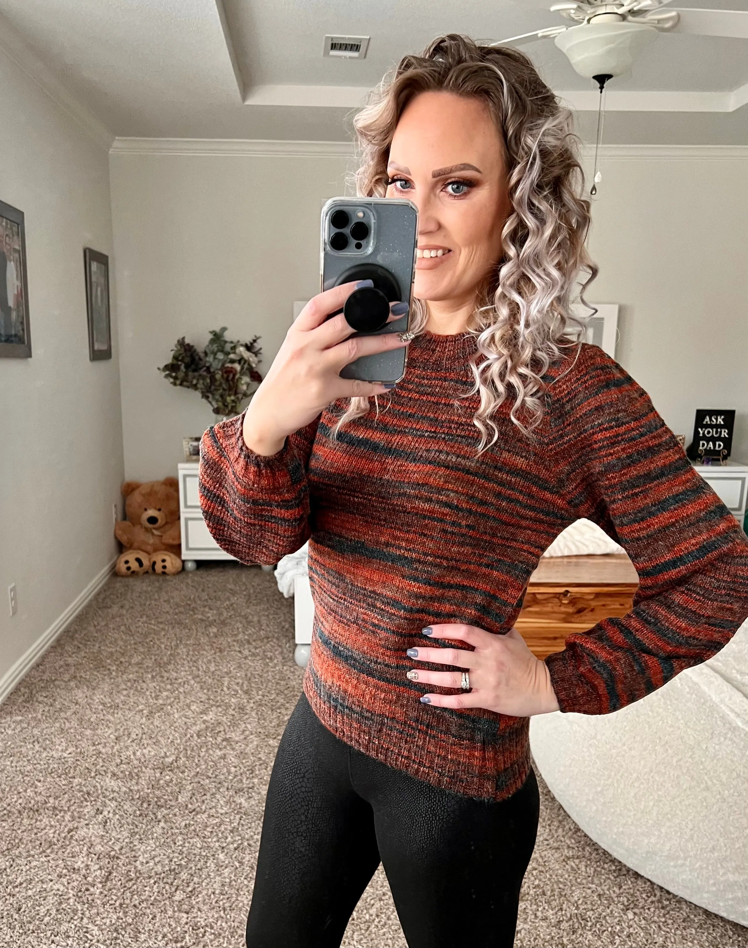 Toni heathered knit sweater