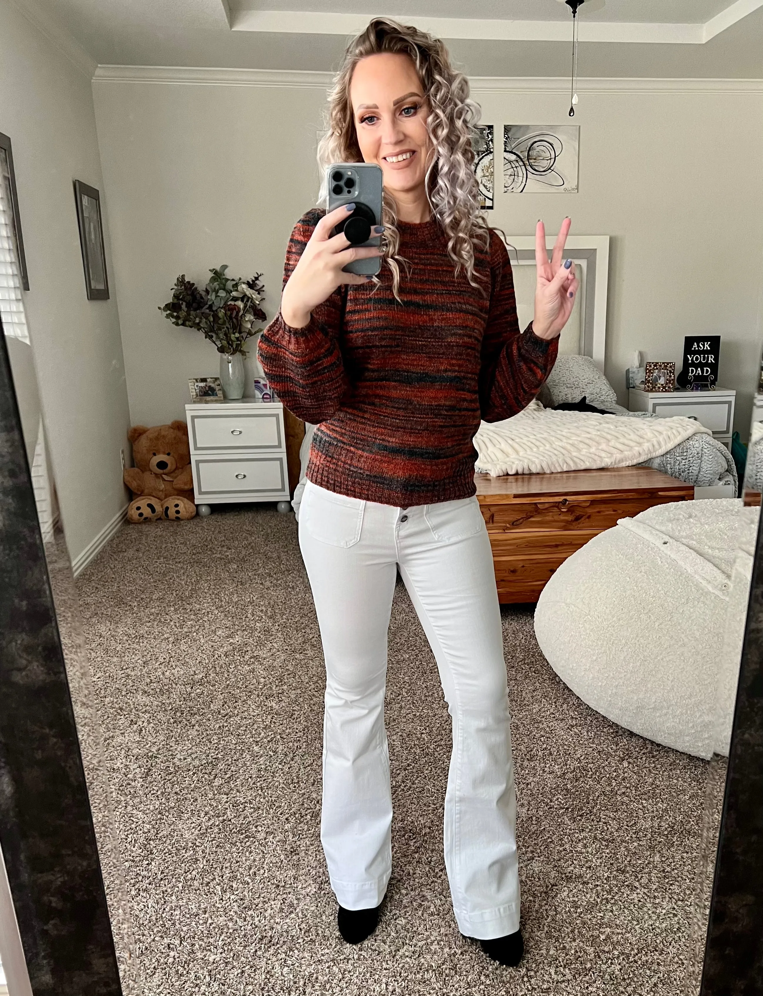 Toni heathered knit sweater