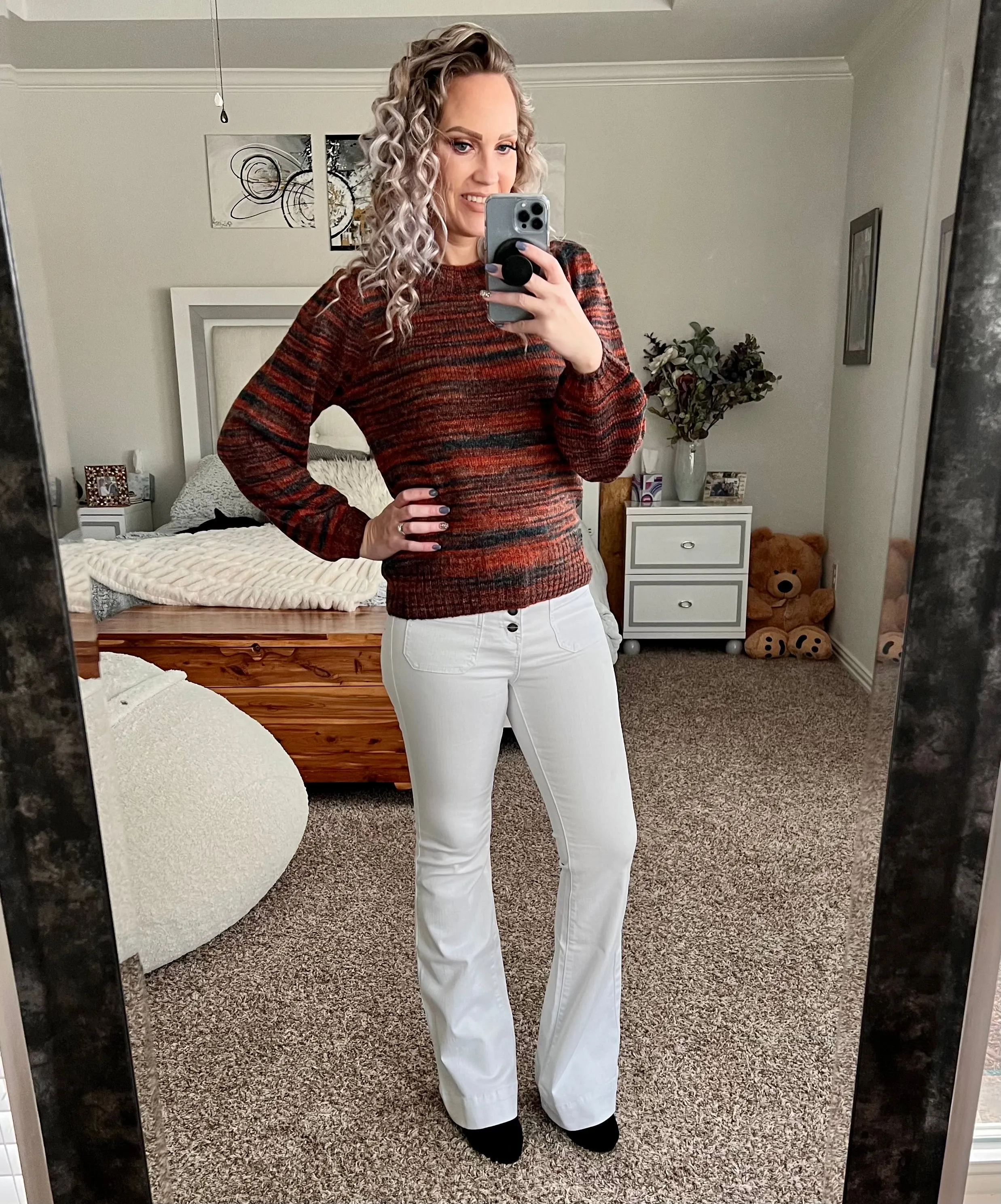 Toni heathered knit sweater