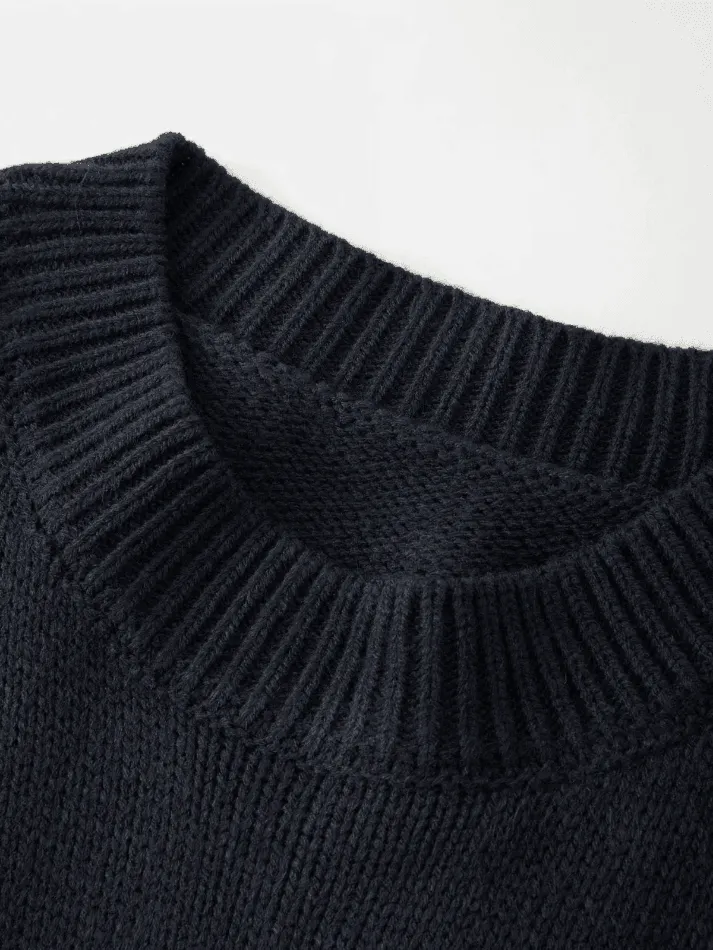 Vintage Skull Jacquard Pullover Sweater