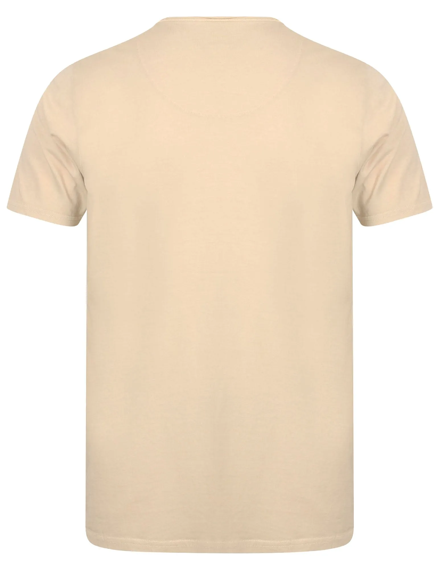 Zac Crew Neck Cotton T-Shirt with Pocket In Oyster - Tokyo Laundry